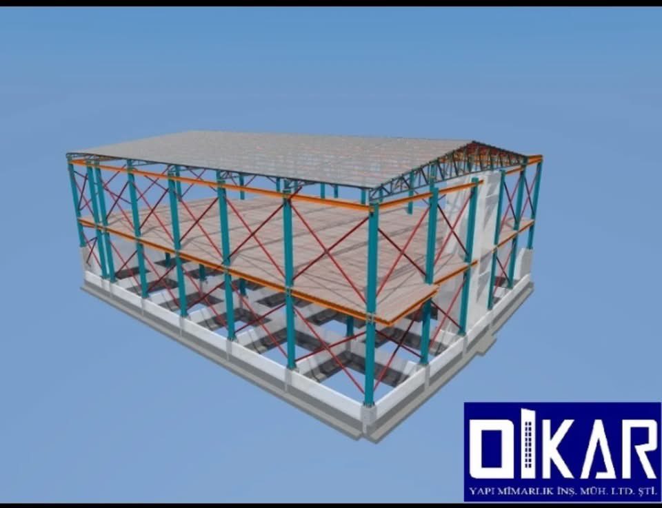 OlugBilge's tweet photo. Taban alanı 1500 m2 olan 3000 m2 inşaat alanına sahip fabrika binasının çelik tasarım projeleri ve hesapları OLKAR YAPI MÜHENDİSLİK LTD. olarak tarafımızdan yapılmıştır. https://t.co/960bBGkbEE
