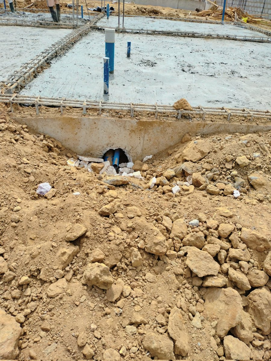 JUtibeima's tweet photo. CONSTRUCTION CHRONICLES 
[Site A]

Polystyrene out — duct points open!

Plumbing pipes connected and damp-proof membrane (DPM) laid.
50mm concrete blinding is cast to create a level base for the slab.

LESSON: Good prep prevents future problems.

#ConstructionChronicles #SiteWork https://t.co/Slux4DML7p