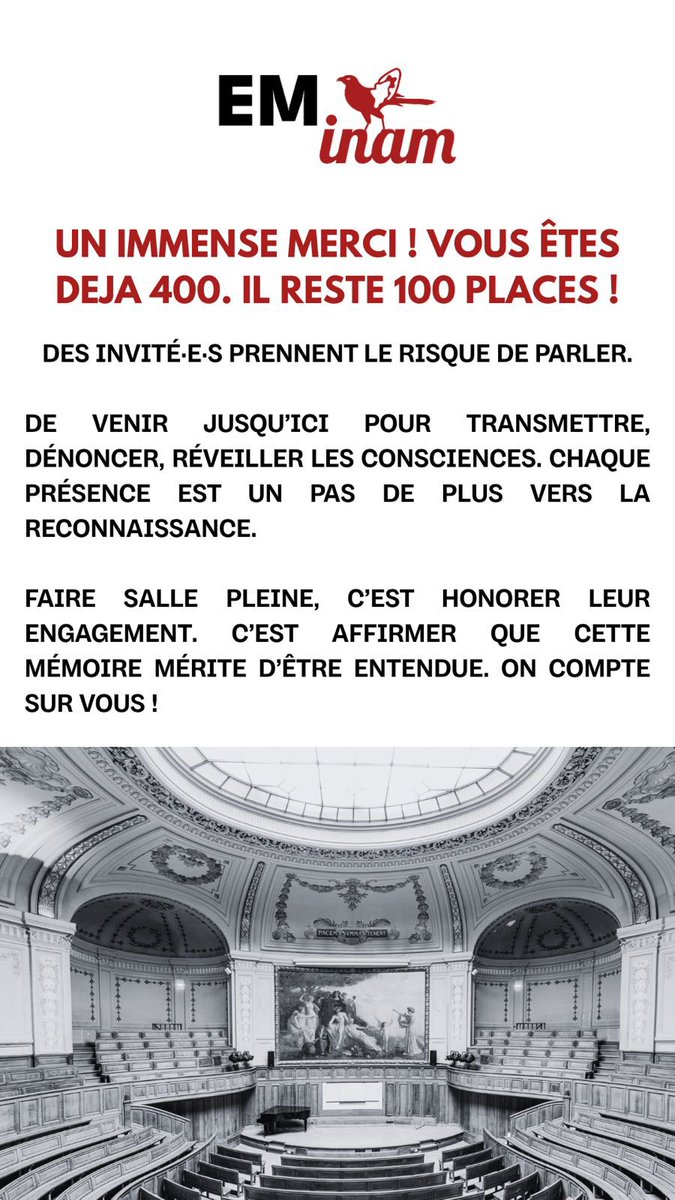 IL RESTE 100 PLACES ! 👉 tinyurl.com/confemsonu