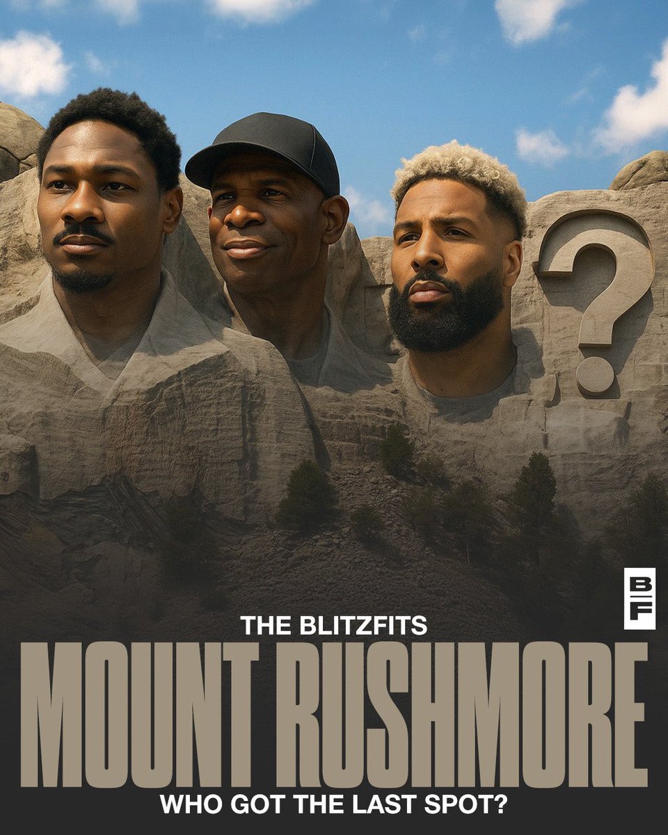 blitzfits's tweet image. The Blitzfits Mount Rushmore… who’s taking that final spot when it comes to football fits? 👀