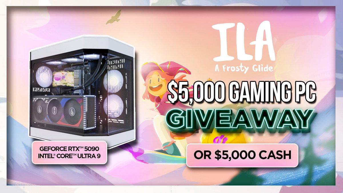 $5,000 RTX 5090 Gaming PC Giveaway!

Follow the steps below for your chance to win:
 
🔁 Repost + Like 
☑️  Follow <a href="/MagicRainStudio/">ILA✨Wishlist On Steam!</a>
 
Enter Here: vast.link/Gingy #ad