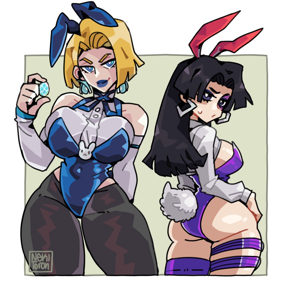 nekitoototo's tweet photo. Happy Easter🐰✨

(Late😅 ) #MarvelRivals #Psylocke #emmafrost https://t.co/jg1j9A0jSQ