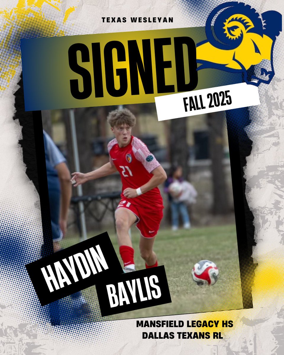 Welcome Haydin to the Ram Soccer Family! Another LOCAL Talent!