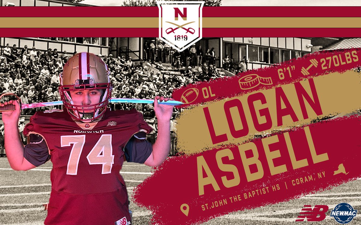 Norwich Football (@norwichfb) on Twitter photo ๐๏ธLogan Asbell
๐Offensive Line
โ๏ธ6'1" 270lbs
๐Coram, NY
๐ซ<a href="/sjbcoachalba/">Philip Alba</a> <a href="/CoachTimAsbell/">Tim Asbell</a>
๐Captain, Senior Bowl, Coaches Award, Summa Cum Laude
๐Cybersecurity ๐๏ธLogan Asbell
๐Offensive Line
โ๏ธ6'1" 270lbs
๐Coram, NY
๐ซ<a href="/sjbcoachalba/">Philip Alba</a> <a href="/CoachTimAsbell/">Tim Asbell</a>
๐Captain, Senior Bowl, Coaches Award, Summa Cum Laude
๐Cybersecurity