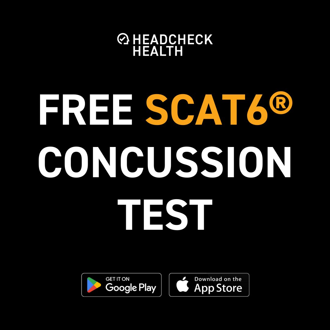 Did you know? Your free HEADCHECK account includes SCAT6® electronic concussion testing and up to five athlete profiles!

*HEADCHECK’s electronic SCAT6® concussion app has been officially approved by the Concussion in Sport Group (CISG).*

Download today: na3.hubs.ly/y028pY0