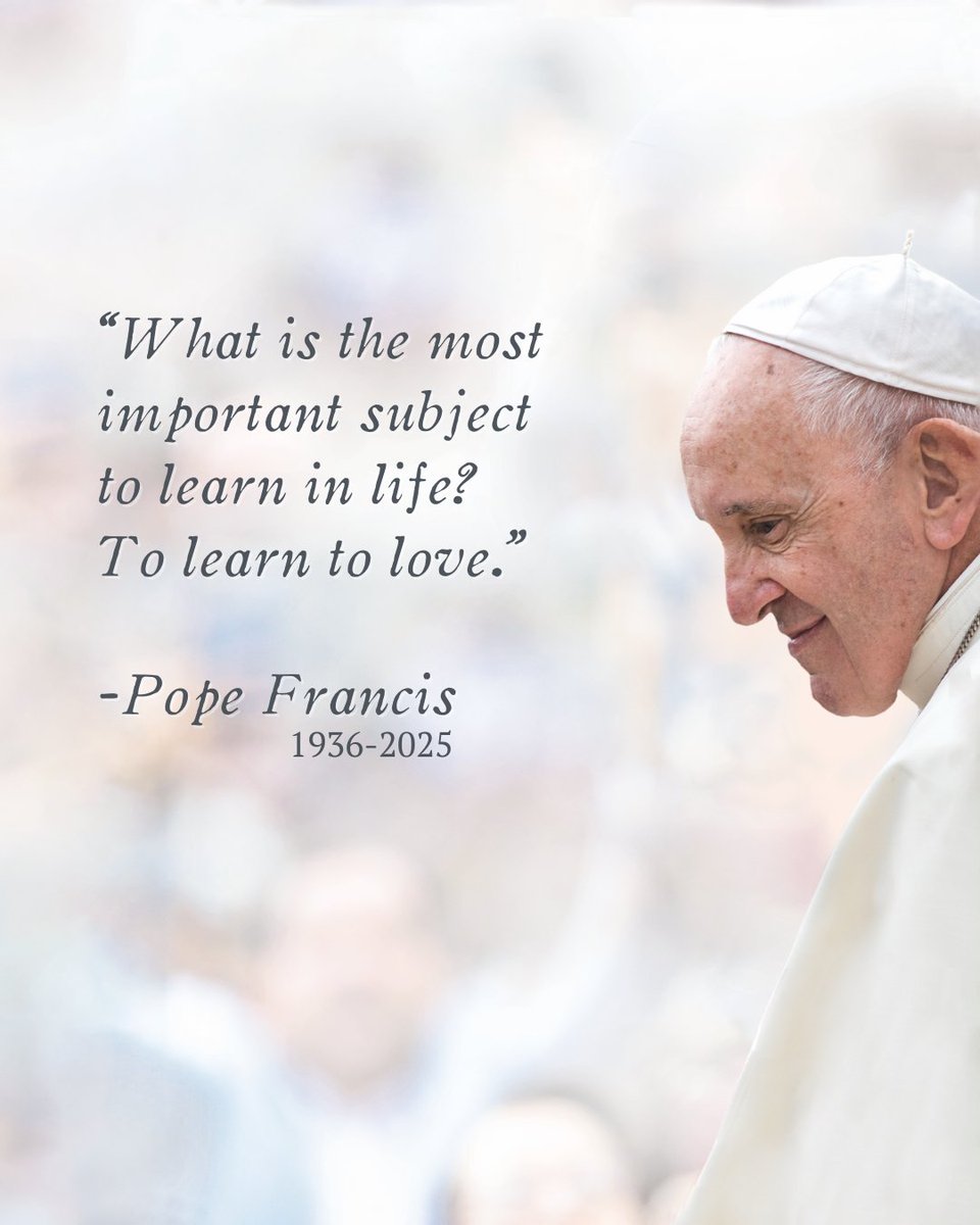 🕊️ In Loving Memory of Pope Francis (1936–2025) 🕊️⁠
⁠
A shepherd of grace, humility, and mercy.⁠
⁠
His words reminded us that love is louder than judgment, and compassion is the heart of true faith.
