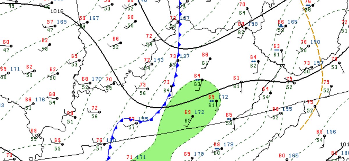 Not much to talk about today besides the morning rain. 

However, the Cold Front is pushing through the Commonwealth currently as it sits along the 65 Corridor. 

Drier weather this evening as well clear out some of these low-mid clouds.