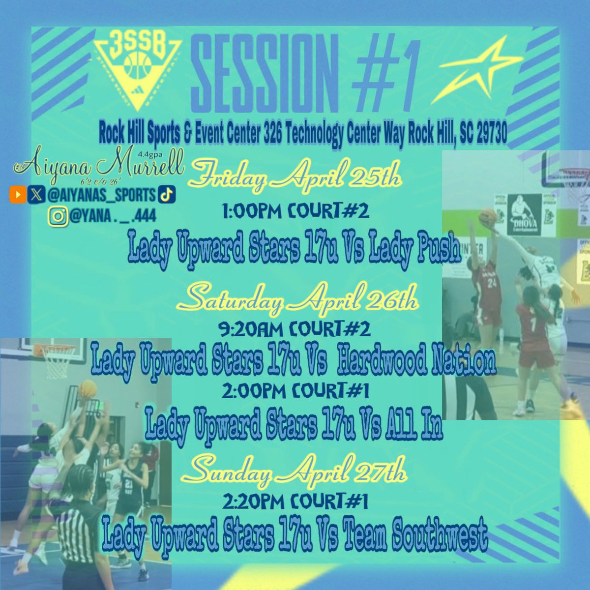 Aiyana Murrell (@aiyanas_sports) on Twitter photo Loading⦠1st live period this year in rock hill with <a href="/3SSBGCircuit/">3Stripes Select Basketball Girls Circuit</a>
<a href="/CoachJayeDavid/">John David Edwards</a> <a href="/legiongirlsbb/">Lady Lancer Hoops</a> <a href="/PGH_SCarolina/">Prep Girls Hoops South Carolina</a> <a href="/a1hoopsreport/">A1 HOOPS REPORT</a> <a href="/BallHerHoopsCLT/">BallHer coach Holt</a> <a href="/cltmediagroup/">CLT Media Group</a> <a href="/MMBR_CoachGBell/">Major Movez Basketball Review #MMBR</a> <a href="/CghrMedia/">CGHRMedia</a> <a href="/JrAllStarBB/">Jr. All-Star Girls Basketball</a> <a href="/PriceJameson1/">Jameson Price</a> <a href="/LouatTheState/">Lou Bezjak</a> <a href="/BTNScouting/">BTN Scouting</a> <a href="/EJayArrow/">E J π</a> Loadingβ¦ 1st live period this year in rock hill with <a href="/3SSBGCircuit/">3Stripes Select Basketball Girls Circuit</a>
<a href="/CoachJayeDavid/">John David Edwards</a> <a href="/legiongirlsbb/">Lady Lancer Hoops</a> <a href="/PGH_SCarolina/">Prep Girls Hoops South Carolina</a> <a href="/a1hoopsreport/">A1 HOOPS REPORT</a> <a href="/BallHerHoopsCLT/">BallHer coach Holt</a> <a href="/cltmediagroup/">CLT Media Group</a> <a href="/MMBR_CoachGBell/">Major Movez Basketball Review #MMBR</a> <a href="/CghrMedia/">CGHRMedia</a> <a href="/JrAllStarBB/">Jr. All-Star Girls Basketball</a> <a href="/PriceJameson1/">Jameson Price</a> <a href="/LouatTheState/">Lou Bezjak</a> <a href="/BTNScouting/">BTN Scouting</a> <a href="/EJayArrow/">E J π</a>