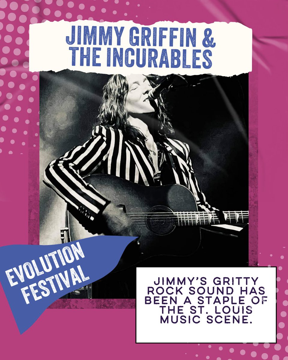 evolutionfest_'s tweet photo. Homegrown talent alert 🚨

STL artists are about to own the stage at Evolution Festival! From legends to up-and-comers, it’s time to show the world what we’re made of. 🔥🎶

@PokeyLaFarge @JimmyGriffin @LawrenceRothman https://t.co/a5er0UVTZZ