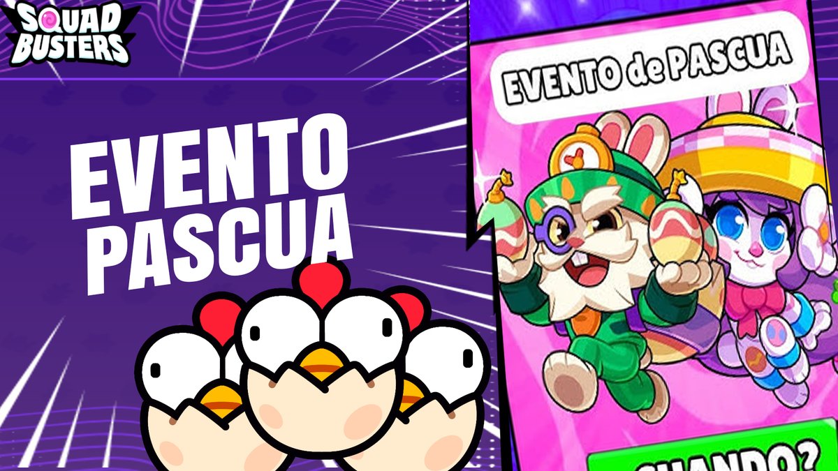 EVENTO PASCUA DE SQUADBUSTERS TRAE 5 SKINS GRATIS!!! 

#squadbusters #supercell #Pascua 
📺youtube.com/watch?v=owiXGG…