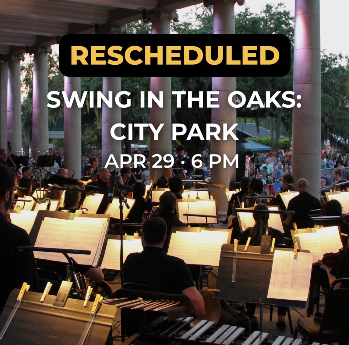 New Orleans City Park (@nolacitypark) on Twitter photo Due to anticipated inclement weather, <a href="/lpomusic/">Louisiana Philharmonic Orchestra</a>βs community concert scheduled for April 22 has been moved to April 29 βοΈ Due to anticipated inclement weather, <a href="/lpomusic/">Louisiana Philharmonic Orchestra</a>βs community concert scheduled for April 22 has been moved to April 29 βοΈ