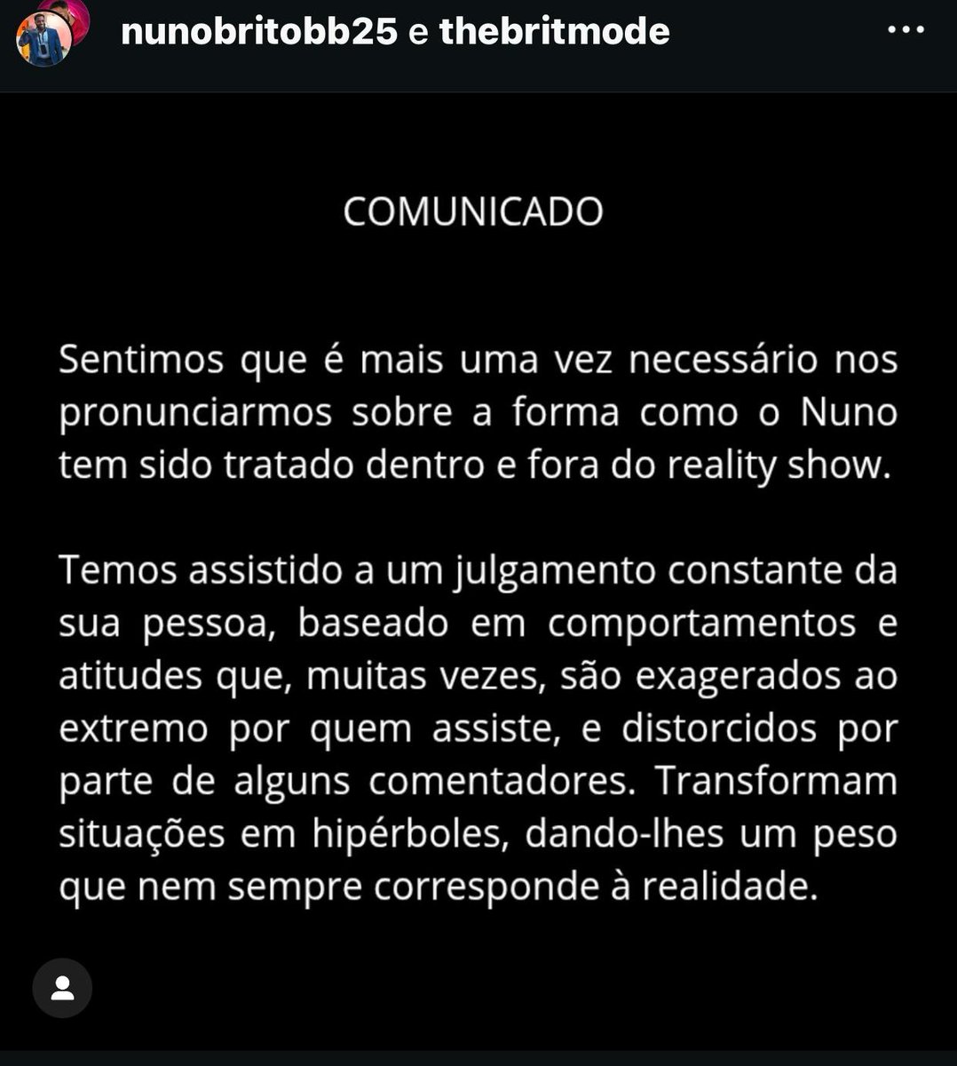 nunobritobb25's tweet photo. COMUNICADO OFICIAL
https://t.co/2JvSVMJ1ax
#teamnuno #maisamor #thebritmode https://t.co/PgyuwwXHD2