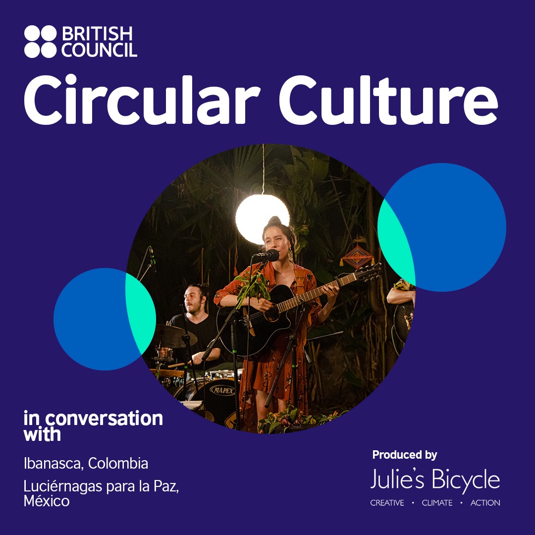 Today we launch Circular Culture in Conversation! 🌍 @britishcouncil new podcast series on sustainability in arts festivals across Latin America, the Caribbean &amp; the UK. 🎧 Episode 1 is out now!  bit.ly/42grojG