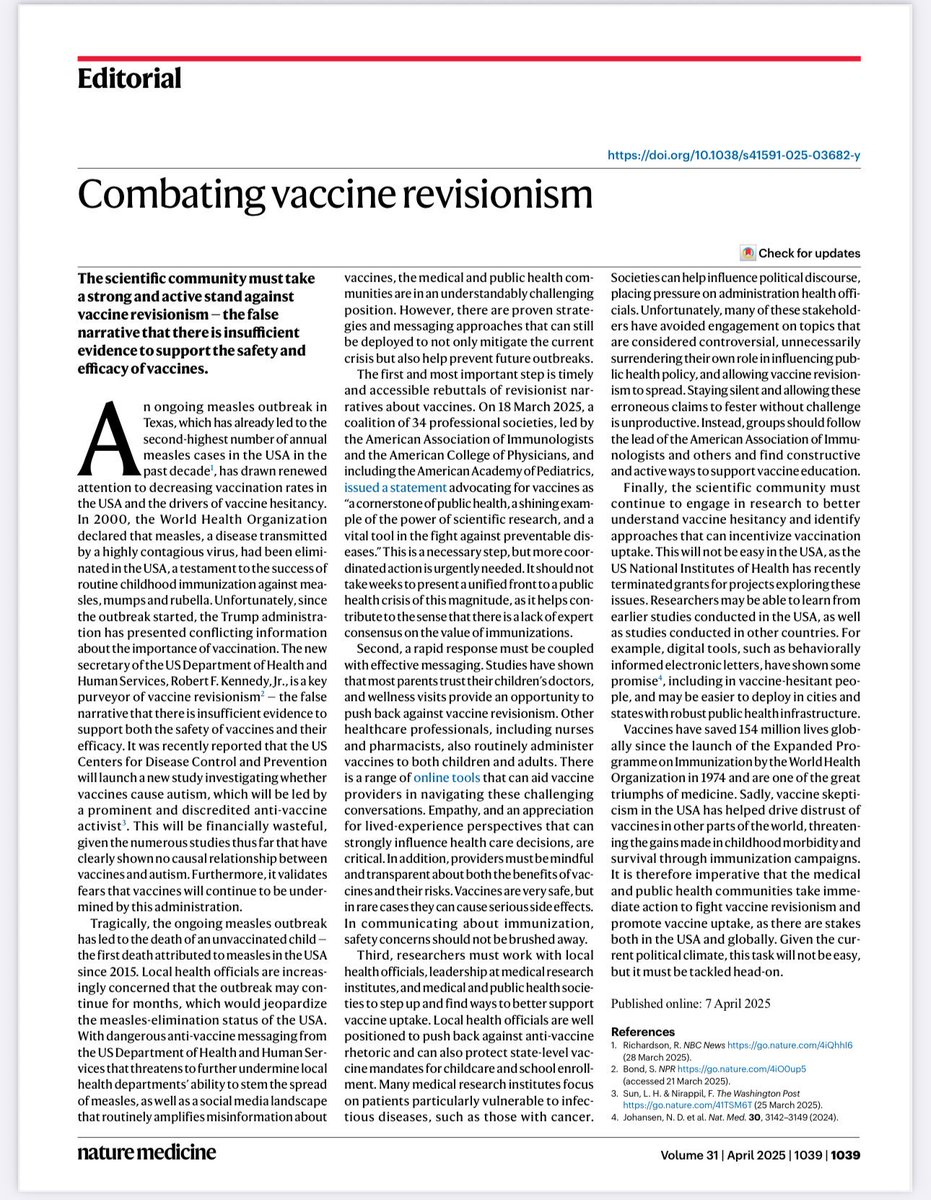 A Nature publication