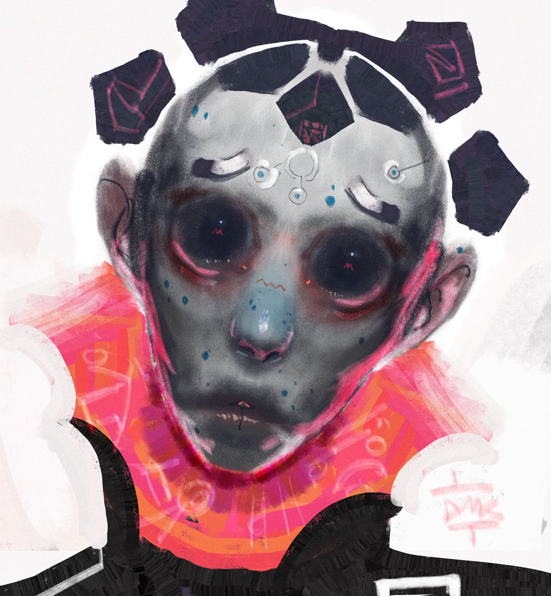 Low Dopamine, High Silicon👅
#cyberpunk #dumaker #cyborg #portrait #characterdesign #painting #art
