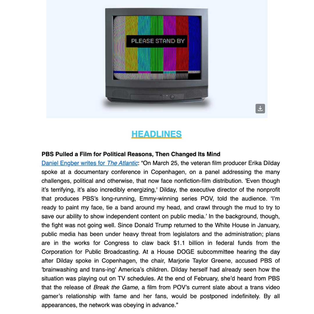 Thank you Jordan for highlighting our film's story in today's <a href="/DOCNYCfest/">DOC NYC</a> Monday Memo! See you at tonight's stream!

8PM EST <a href="/trihex/">trihex</a> 
twitch.tv/trihex