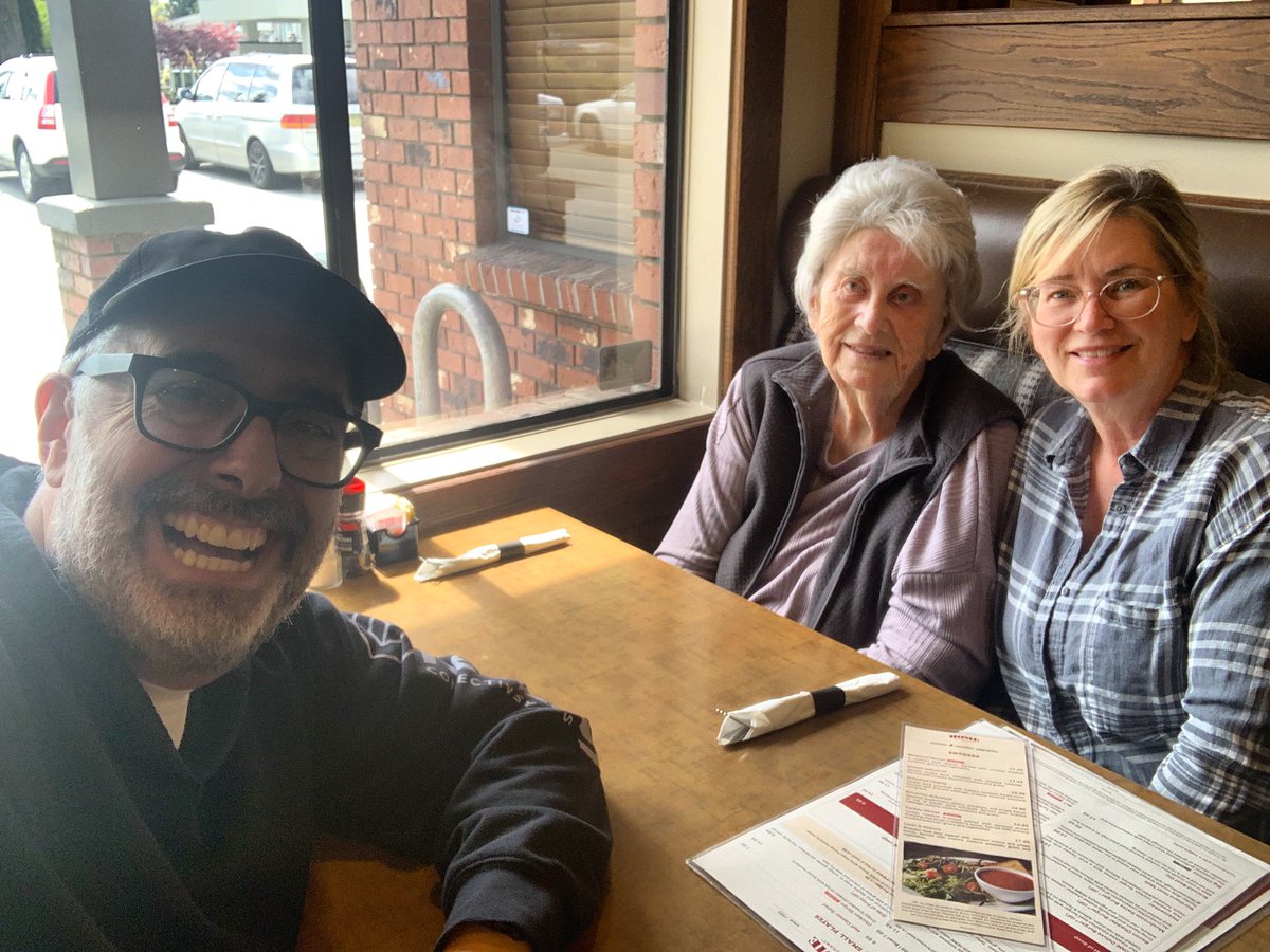 Voted today with Lynn and Lynn’s Mom. Once you vote in the advance polls, you MUST go for lunch or your vote may not count.  🇨🇦 #cdnpoli #election