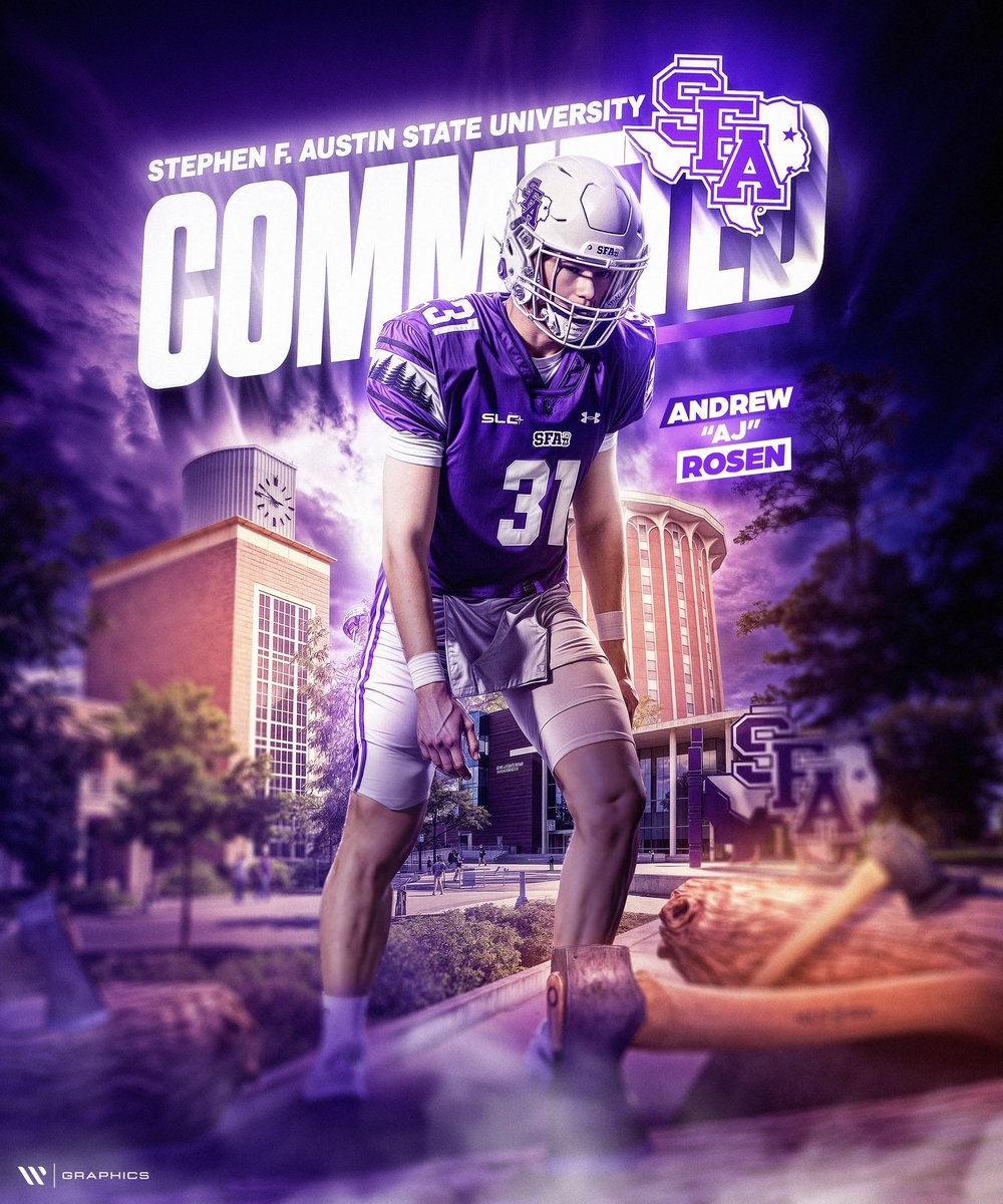 I am beyond honored and blessed to announce my commitment to further my athletic and academic career at Stephen F. Austin University! 

First off, I would like to thank God for giving me the opportunity to continue playing the game that I love. A special shoutout to my parents —
