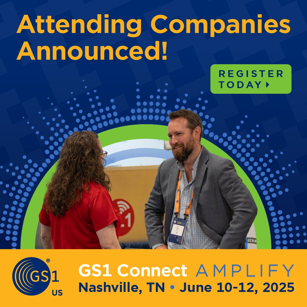 Explore the growing list of companies attending #GS1Connect25. bit.ly/4lDiT9S <a href="/GS1Connect/">GS1 Connect</a>
