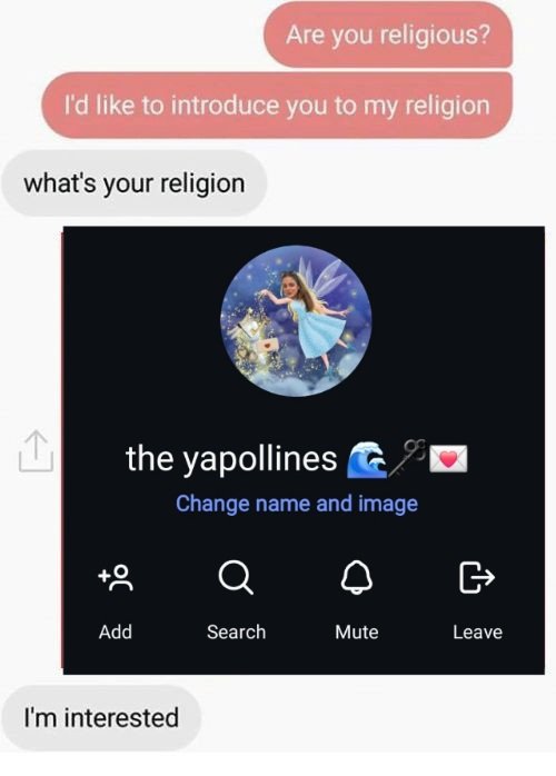 im so religious if this is a religion!