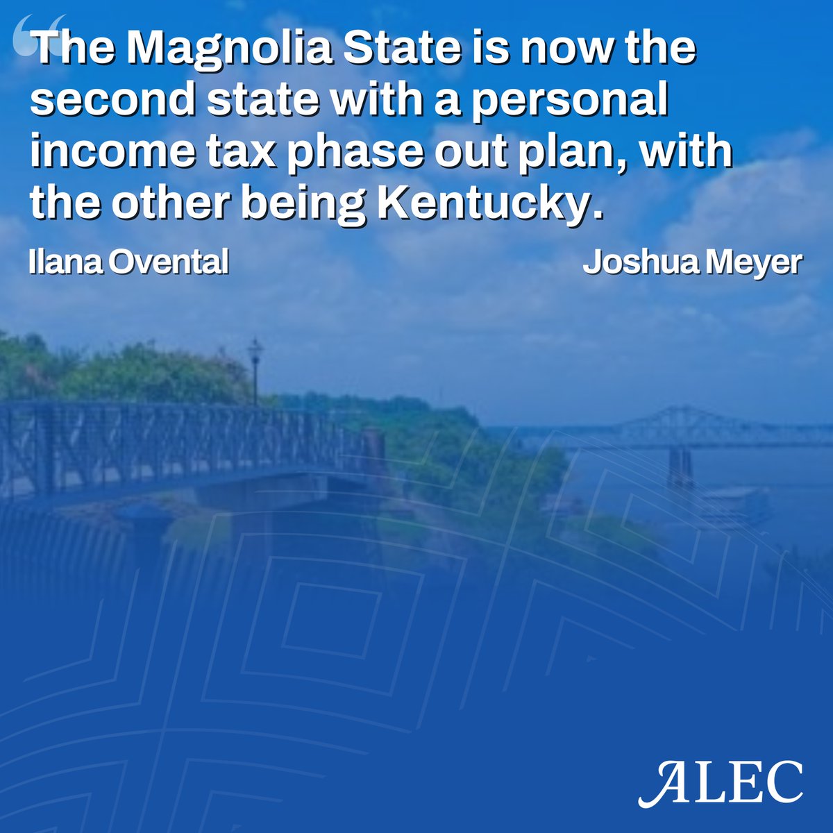 American Legislative Exchange Council (@alec_states) on Twitter photo Mississippi plans to eliminate personal income tax by 2040 under House Bill 1. <a href="/ilanaovental/">ilana ovental</a> & <a href="/jmeyer01223/">Joshua Meyer</a> explain how lawmakers laid the foundation for more opportunity, growth, and freedom in the Magnolia State.
alec.org/article/missisā¦
#Mississippi #IncomeTax Mississippi plans to eliminate personal income tax by 2040 under House Bill 1. <a href="/ilanaovental/">ilana ovental</a> & <a href="/jmeyer01223/">Joshua Meyer</a> explain how lawmakers laid the foundation for more opportunity, growth, and freedom in the Magnolia State.
alec.org/article/missisā¦
#Mississippi #IncomeTax