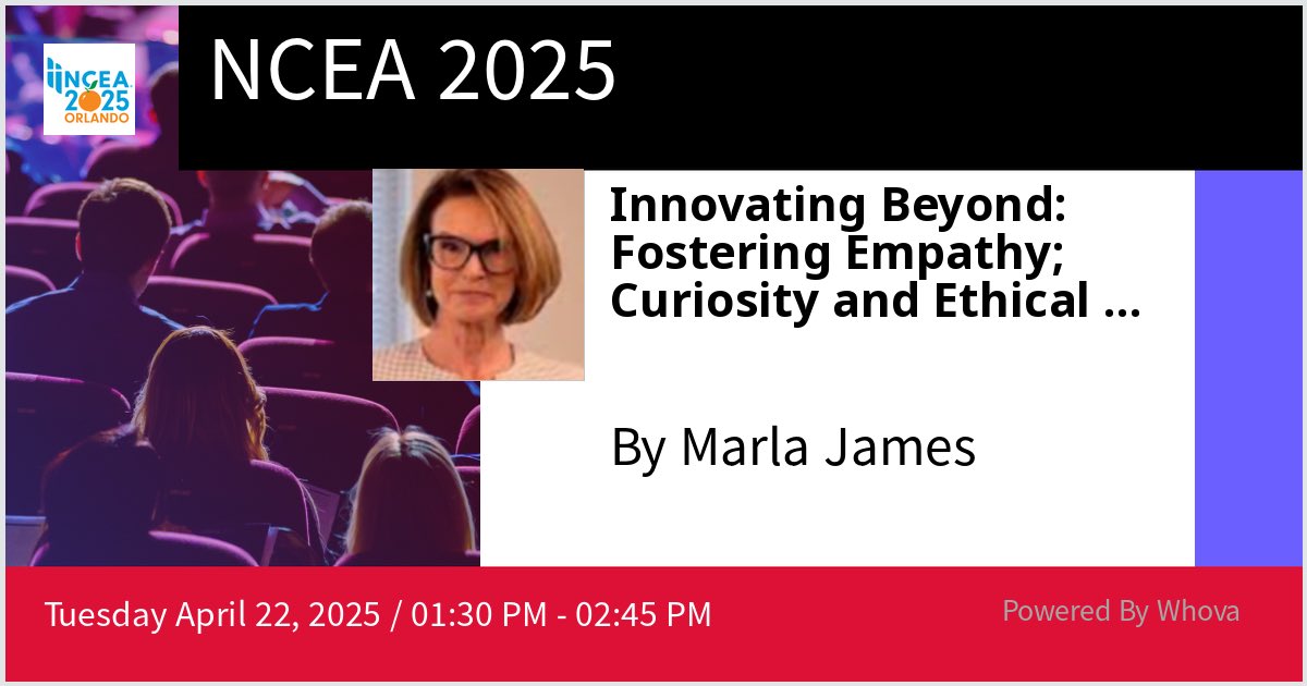 MJames43's tweet photo. I am speaking at NCEA 2025. Please check out my talk if you're attending the event! #NCEA2025 - via #Whova event app https://t.co/X4aua6I2Pr