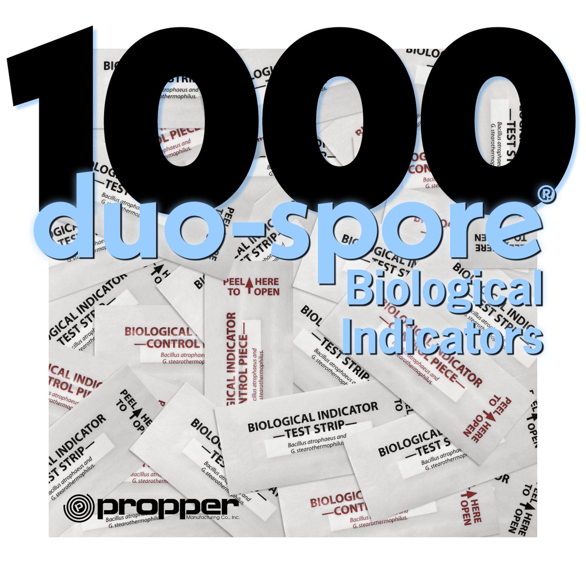 Reliable sterilization monitoring made easy! Propper Mfg's Duo-Spore® Biological Indicator Test Strips are available in bulk (1000 tests &amp; 1000 controls) for steam &amp; EO sterilizers. Order your bulk pack today! bit.ly/BuyBulk_BI

#BiologicalIndicator #InfectionControl