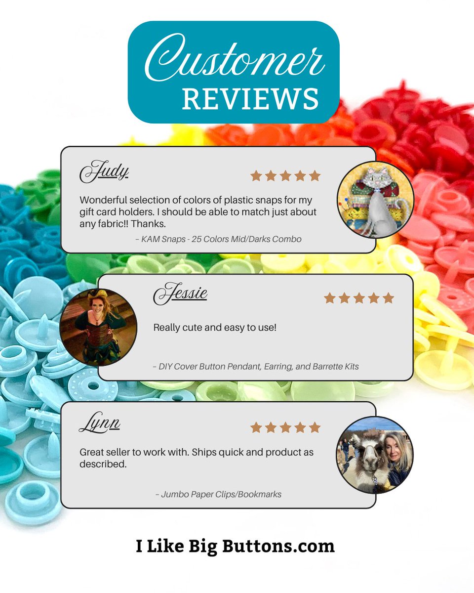 ilovebigbuttons's tweet image. Happy Customer Reviews! 💕

#KAMSnapsCrafts #DIYCoverButtonKits #JumboPaperClips #JumboBookmarks #CoverButtonEarrings #CoverButtonPendants #ilikebigbuttons #CraftingCommunity #customerreview #customerlove