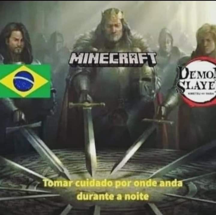 É exatamente assim kkkkk #Minecraft #Memes #Brasil