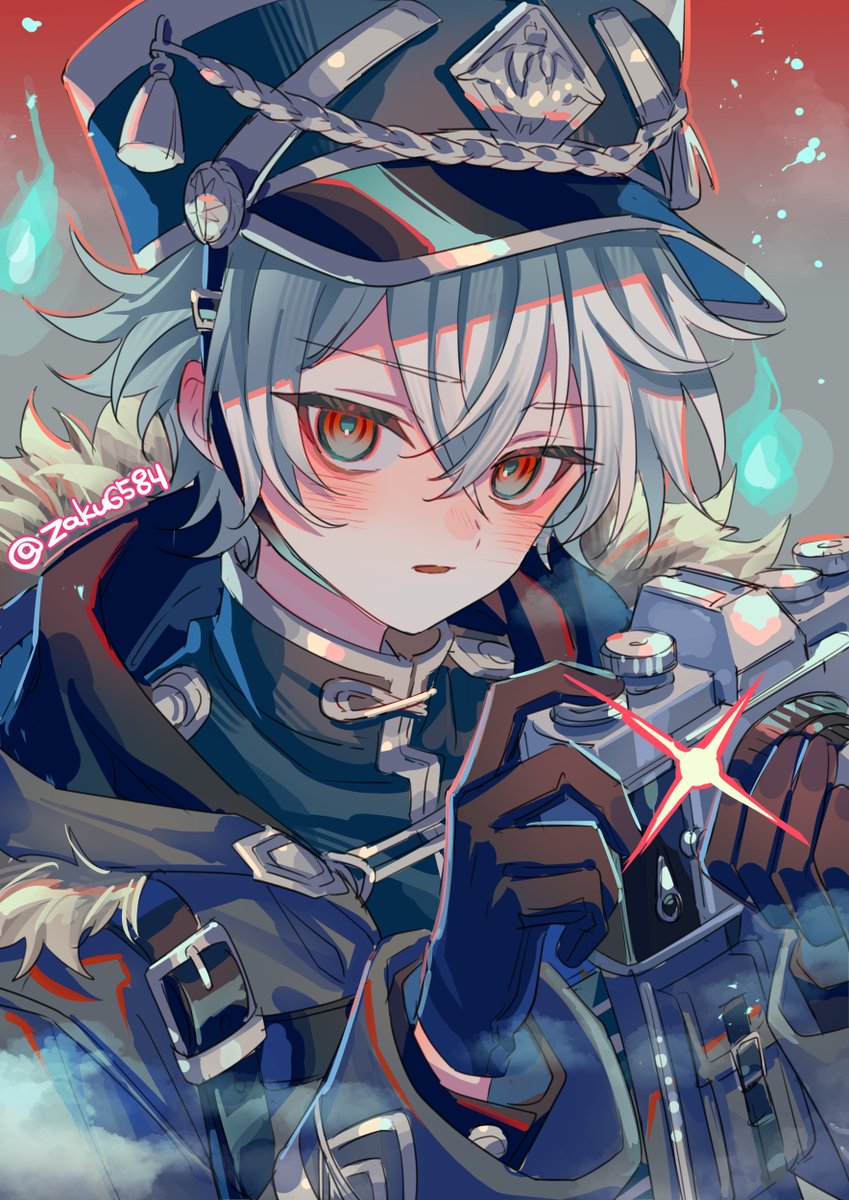 「幽視警察 」|すざく＠２月１０日発売！『天空の異世界ビストロ店』のイラスト