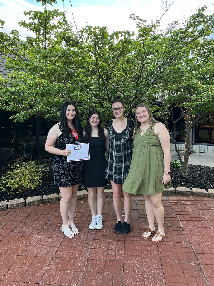 Last night we got the opportunity to attend the KCAC Women’s Golf Awards Banquet. Congrats to Allison Applequist on being named KCAC Scholar-Athlete and Champion of Character!