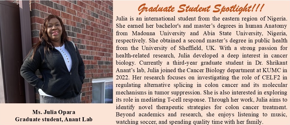Meet Julia, our student spotlight for the month of April!