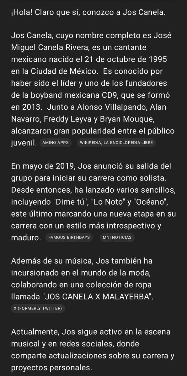 Ora, hasta el chat gpt anda bien actualizado <a href="/JosDice/">Jos Canela</a>