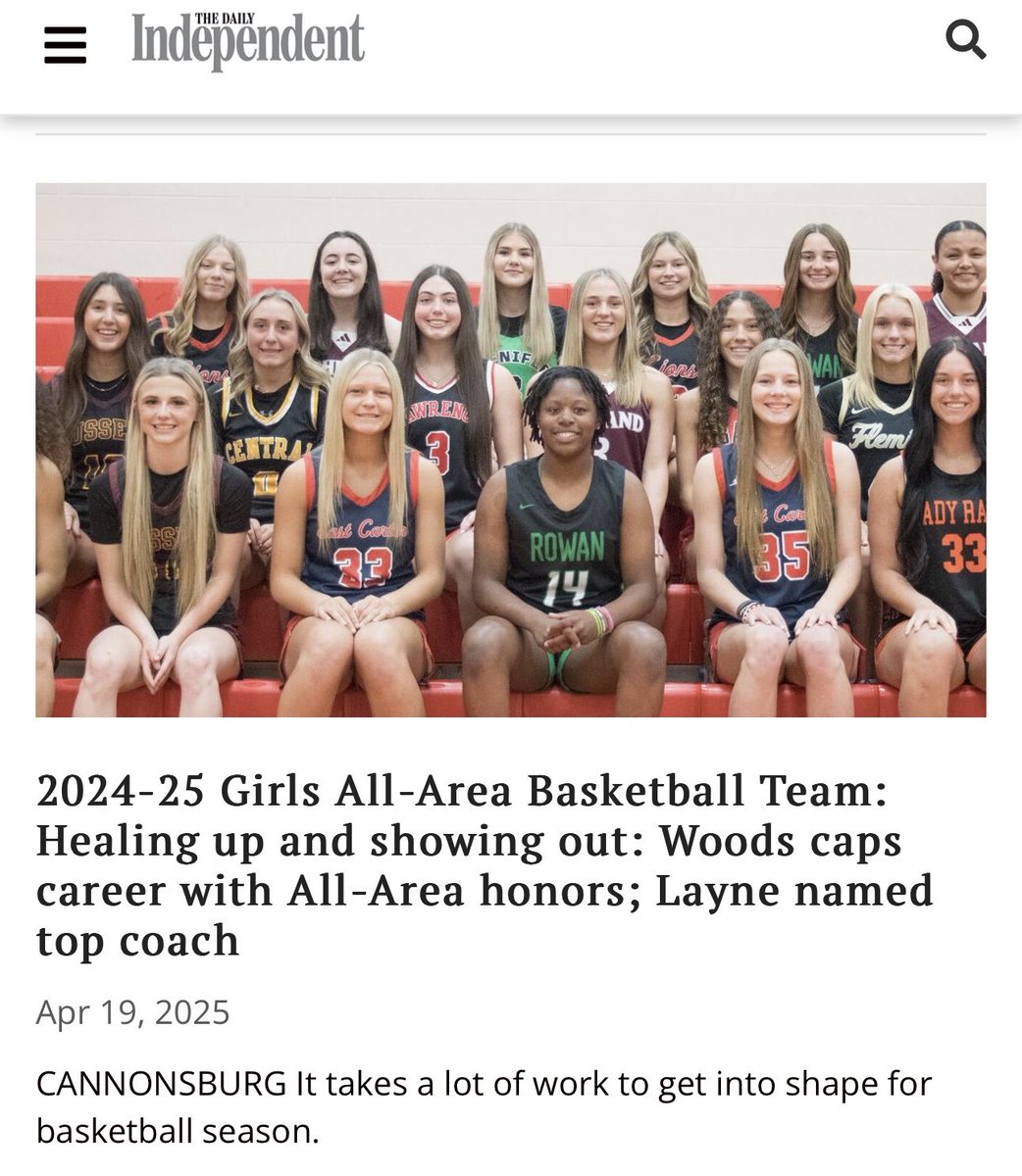 Congratulations ⁦<a href="/sophie_adkins3/">Soph</a>⁩ for being selected to the Ashland Daily All Area team.