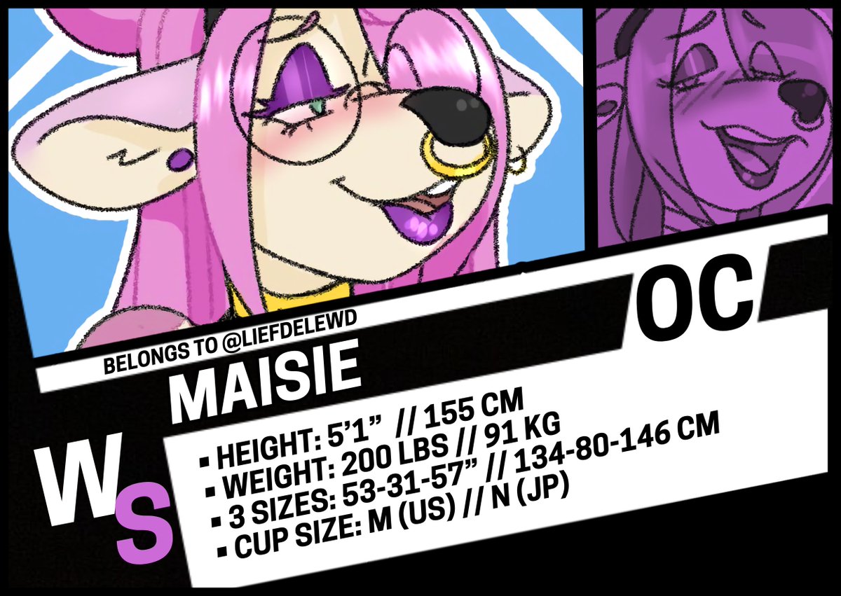 ◽️ OC MEASUREMENTS ◽️

OC: Maisie

Belongs to <a href="/LiefdeLewd/">@lief.bsky.social</a>