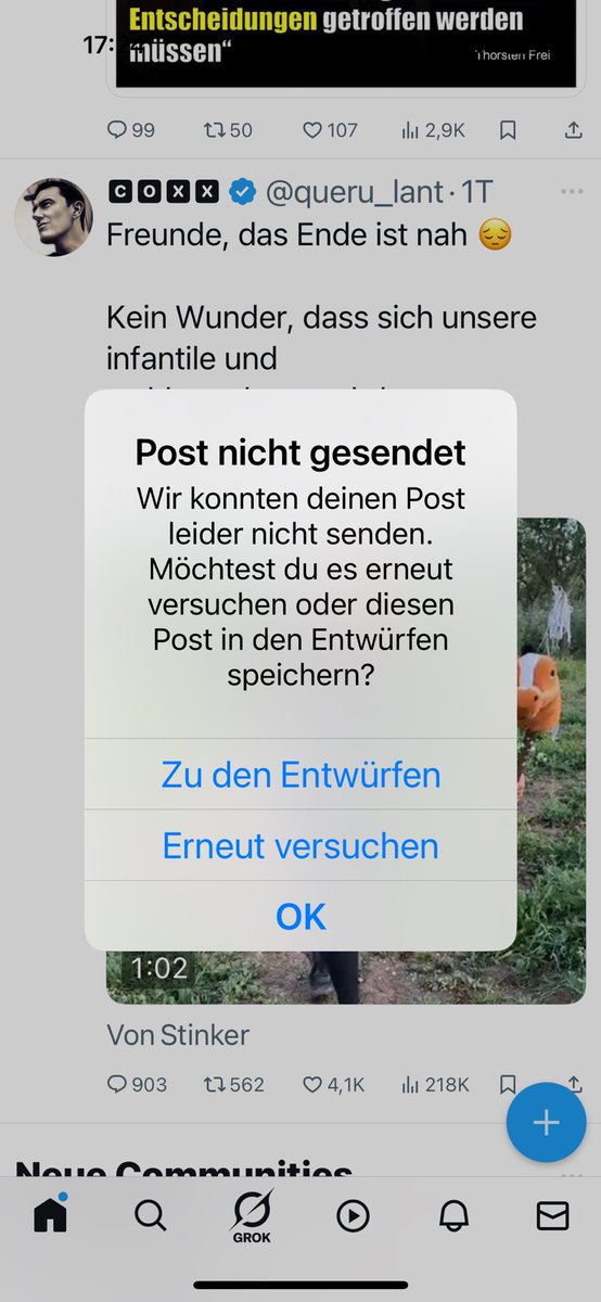 Kommt jetzt andauernd! Was soll das? Wer kann aufklären?