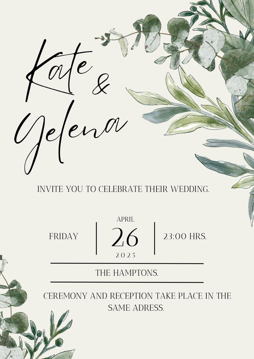 ‍  ‍  ‍  ‍  ‍  ‍                                 
 𝓛𝙰 𝙵𝙴𝙻𝙸𝙲𝙸𝙳𝙰𝙳 𝙴𝚂𝚃𝙰́ 𝙷𝙴𝙲𝙷𝙰 𝙿𝙰𝚁𝙰
             𝚂𝙴𝚁 𝙲𝙾𝙼𝙿𝙰𝚁𝚃𝙸𝙳𝙰 . . .

 . . . por eso, nos congratula haceros 
     partícipes de la 𝒏𝒖𝒆𝒔𝒕𝒓𝒂. 

                    (   𝗧𝗛𝗥𝗘𝗔𝗗 )