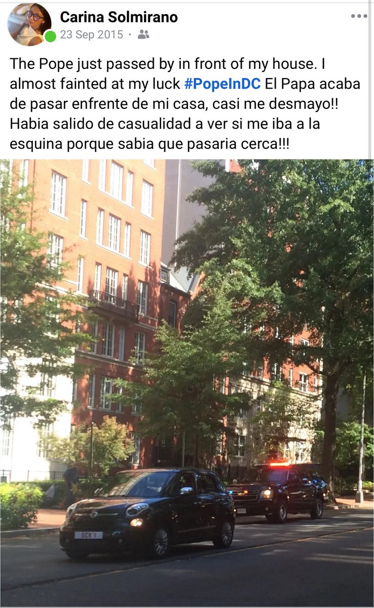 csolmirano's tweet image. Almost 10 years ago, Pope Francis passed by my building in DC. As a proud Argentinian, I could not help but wave at him (I probably also yelled). It was a brief but deeply moving moment—watching him pass by, representing both the Church and our shared homeland. RIP #PopeFrancis