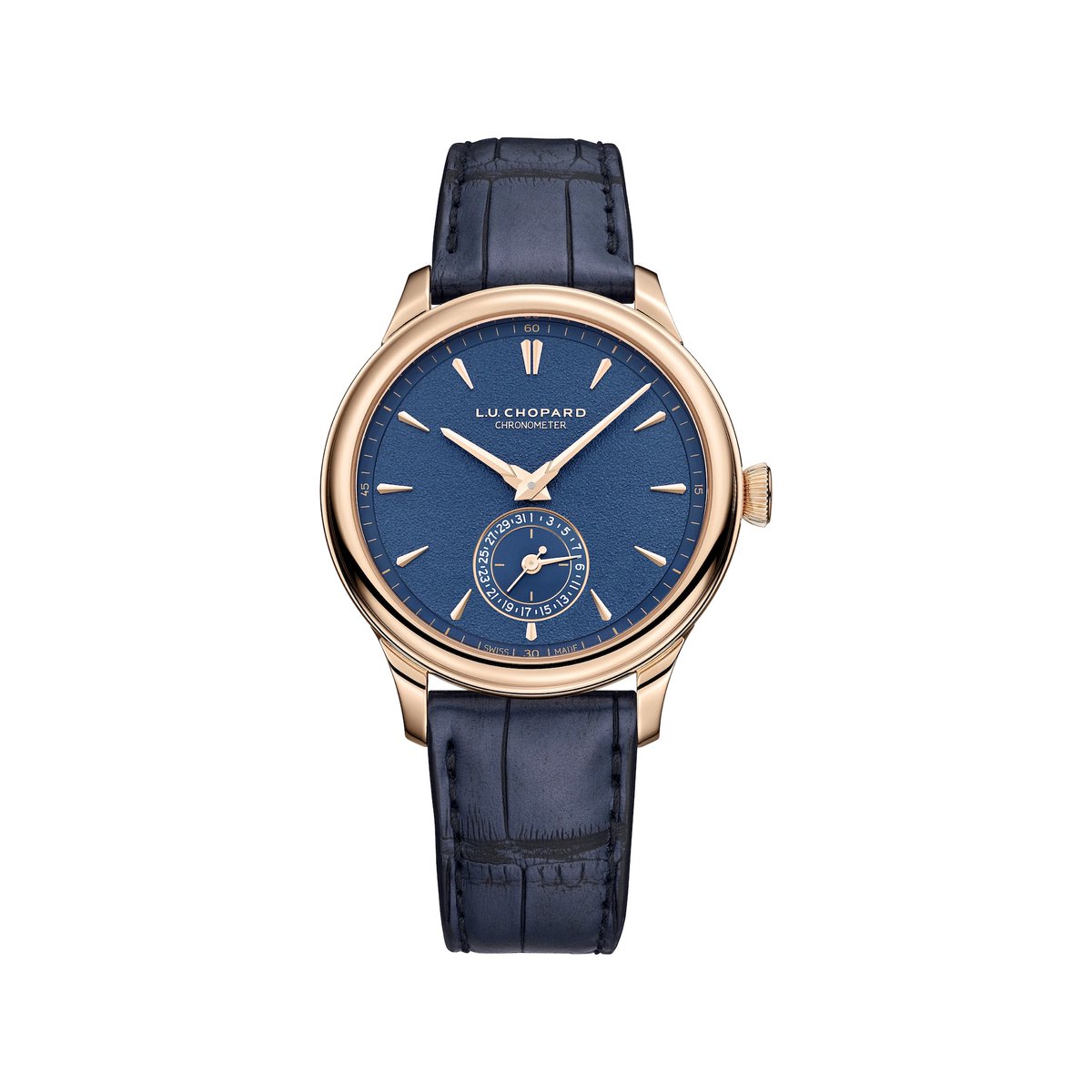 derelojes's tweet photo. Chopard L.U.C Quattro Mark IV, edición limitada. Chopard celebra 25 años del L.U.C Quattro con un diseño refinado, caja delgada en oro rosa, esfera azul texturizada y 9 días de reserva de marcha https://t.co/cJVgBW22Kz #Chopard #ChopardLUC #derelojes https://t.co/IAMol8fyxl