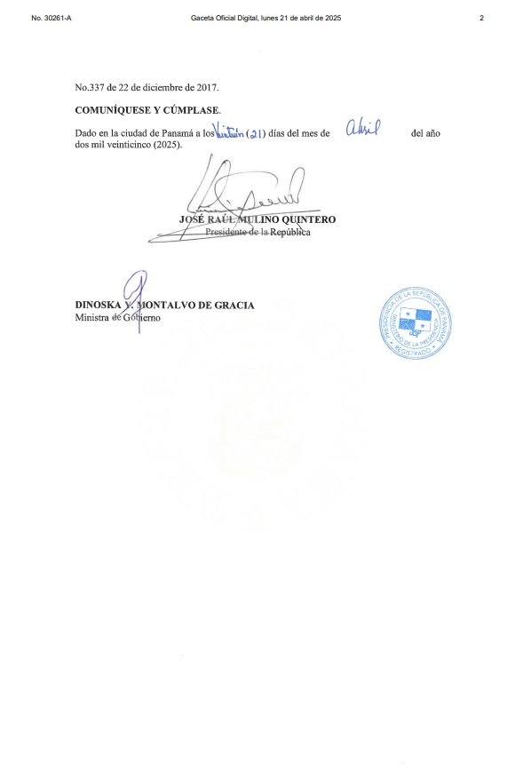 #LoÚltimo Panamá decreta tres días de duelo nacional por el fallecimiento del papa Francisco, los días 22, 23 y 24 de abril del 2025, a través del Decreto Ejecutivo número 17 del 21 de abril de 2025. 

En estas fechas se ordena que la Bandera Nacional se mantenga a media asta en