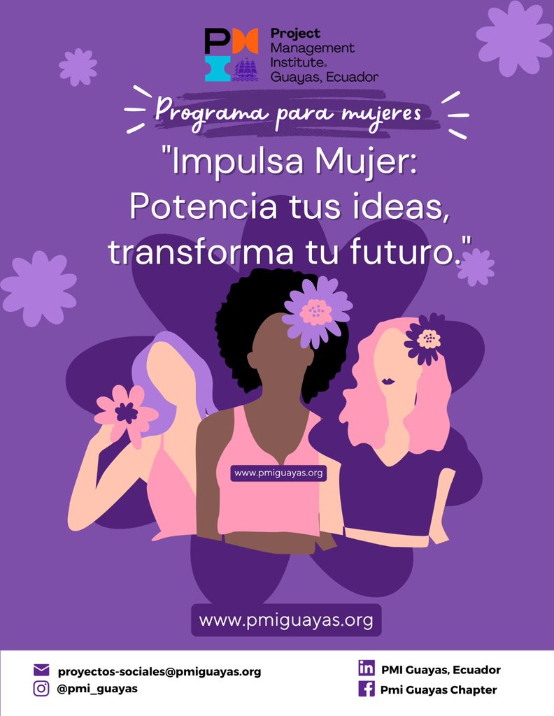 ¿Te imaginas transformar una vida en solo 2 días?
Desde el Capítulo PMI Guayas te invitamos a ser parte de “Sé PM de Impacto por dos días”

Buscamos PMs que quieran guiar y empoderar a mujeres en situación de vulnerabilidad.

Postula aquí: volunteer.pmi.org/opportunities/…