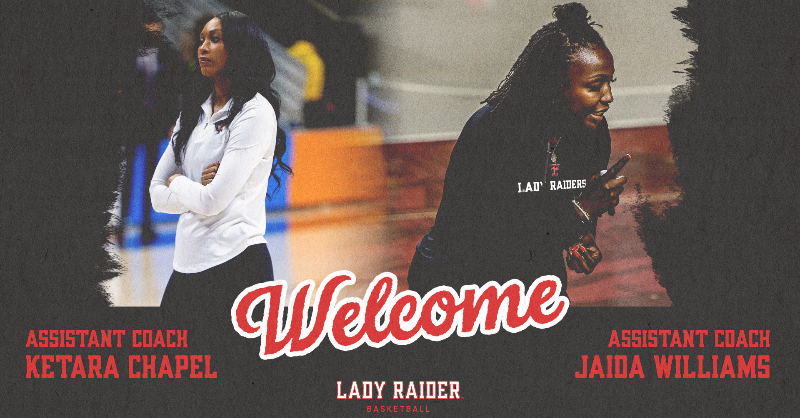 LadyRaiderWBB's tweet photo. Lady Raider Nation, help us welcome our new assistant coaches, Ketara and Jaida!

#WreckEm | @KetaraChapel | @CoachJaida