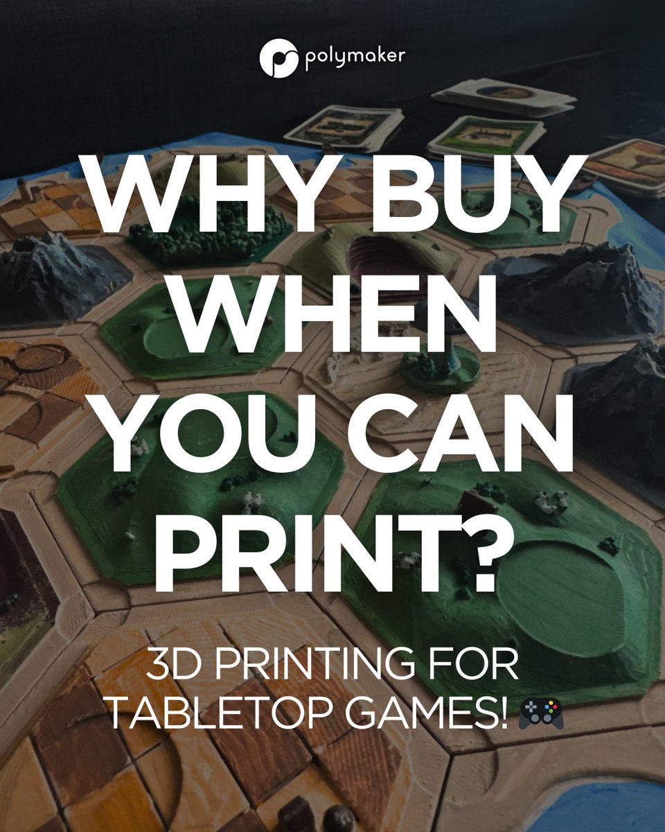 Polymaker_3D's tweet image. New blog just dropped! 🎉
Why buy board games when you can print your own? We’re diving into 3D printed tabletop games—featuring awesome designers and ideas to bring your game nights to life. 🎲🖨️

What unique games have you printed? 👇

Check it out 👉us.polymaker.com/blogs/design-p…