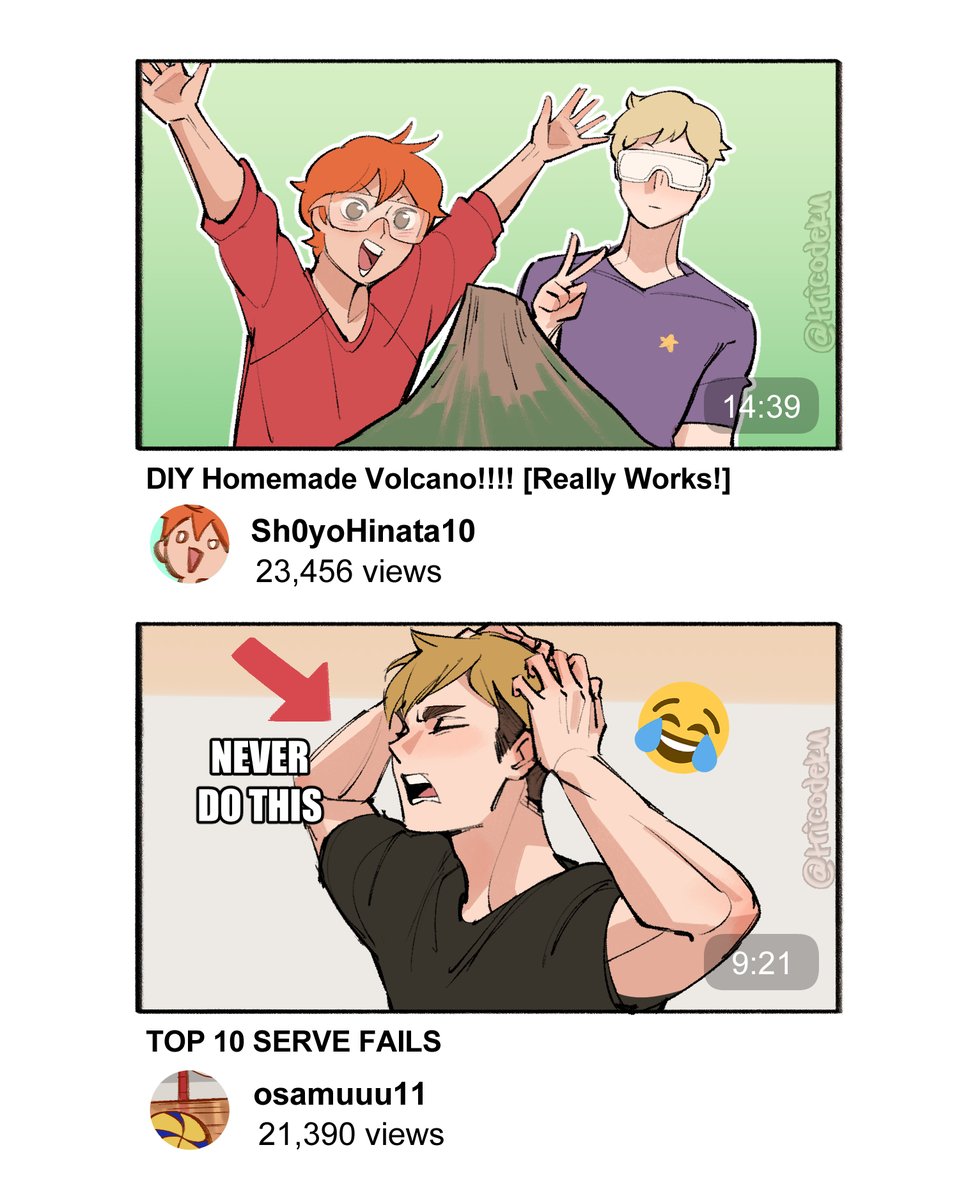 something like a youtuber au 😂 #haikyu