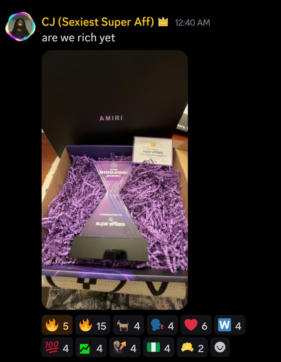 CJ finally got his super affiliate trophy

What does that mean? Well, Glitchy gifts you a cool trophy when you hit $100k rev

It only takes a month to do that.

Posting memes with your innovation on tiktok is all that is required 

Comment "CJ", for an invite to Glitchy