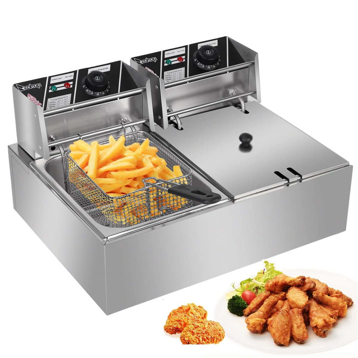 kenedywallass1's tweet image. Zimtown Commercial 12L 5000W Professional Electric Countertop Stainless Steel Dual Tank Deep Fryer for Restaurant
#deepfryer #sscountertopfryer #dualtankfryer #walmart 

walmart.com/ip/Zimtown-Com…