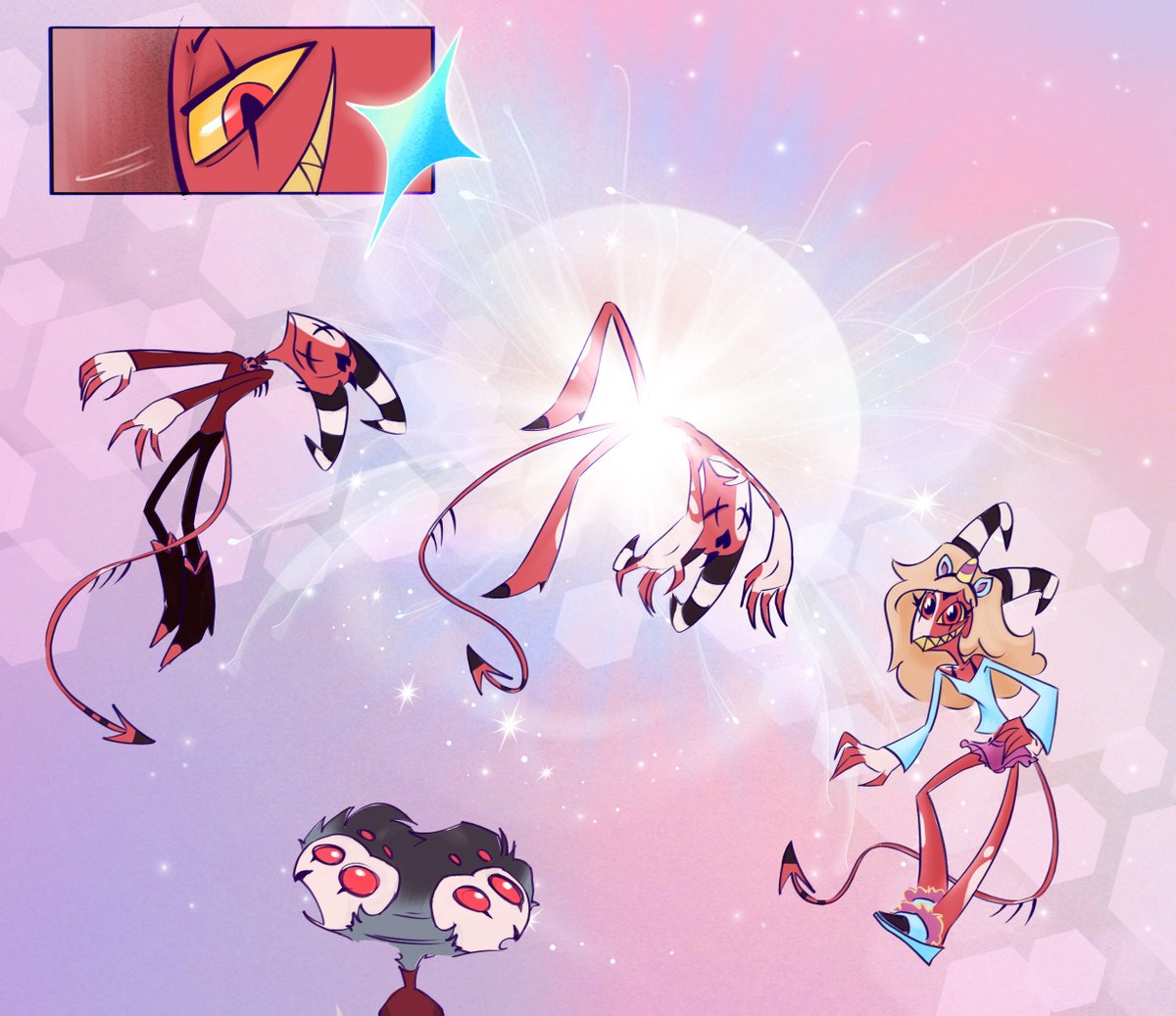 lis_lass's tweet image. Blitz and Stolas are starting a new tradition!
Movies, cute outfit swaps, and a dash of flirting 
(｡- .•) -`♡´-
Day One - Slumber Party! Let&apos;s go!✨
#FemBlitzWeek @FemBlitzWeek 
#Stolitz #HelluvaBoss #Stolas #Blitz