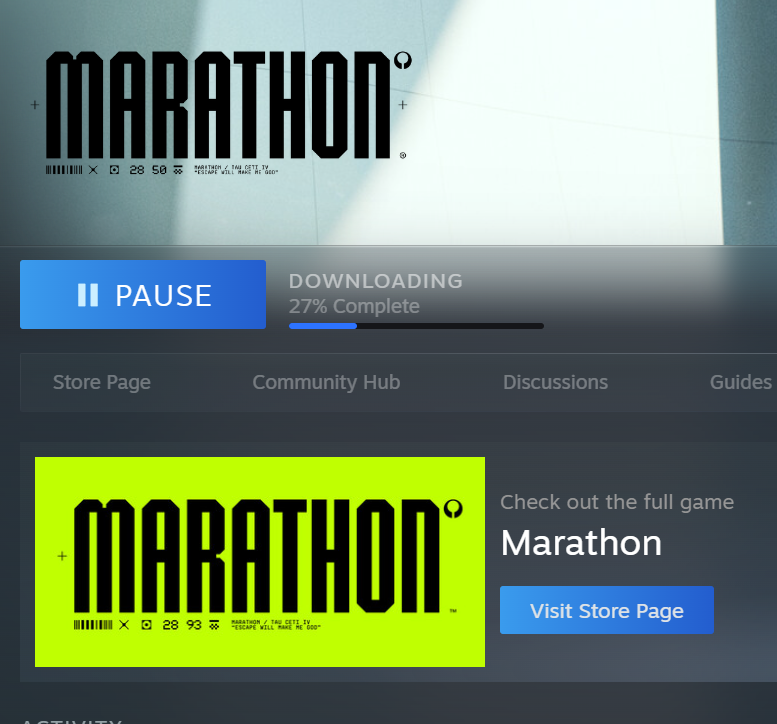 ready for the <a href="/MarathonTheGame/">Marathon</a>  Alpha on wednesday!