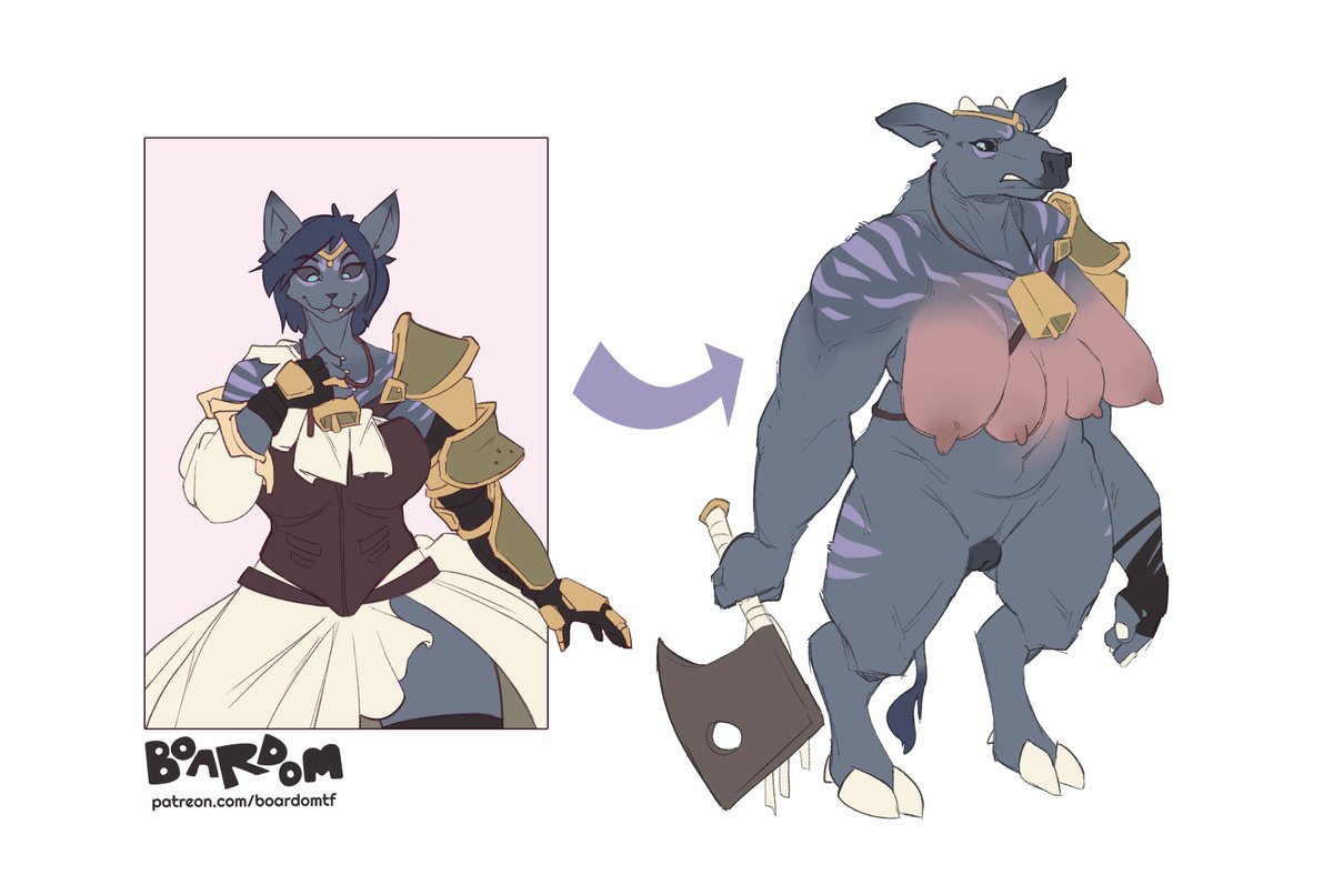 A warning for all adventurers out there: You better stop picking and equipping random junk you find on the dungeon's floor!

(Pitch commission for Alphax10 over at FA.)