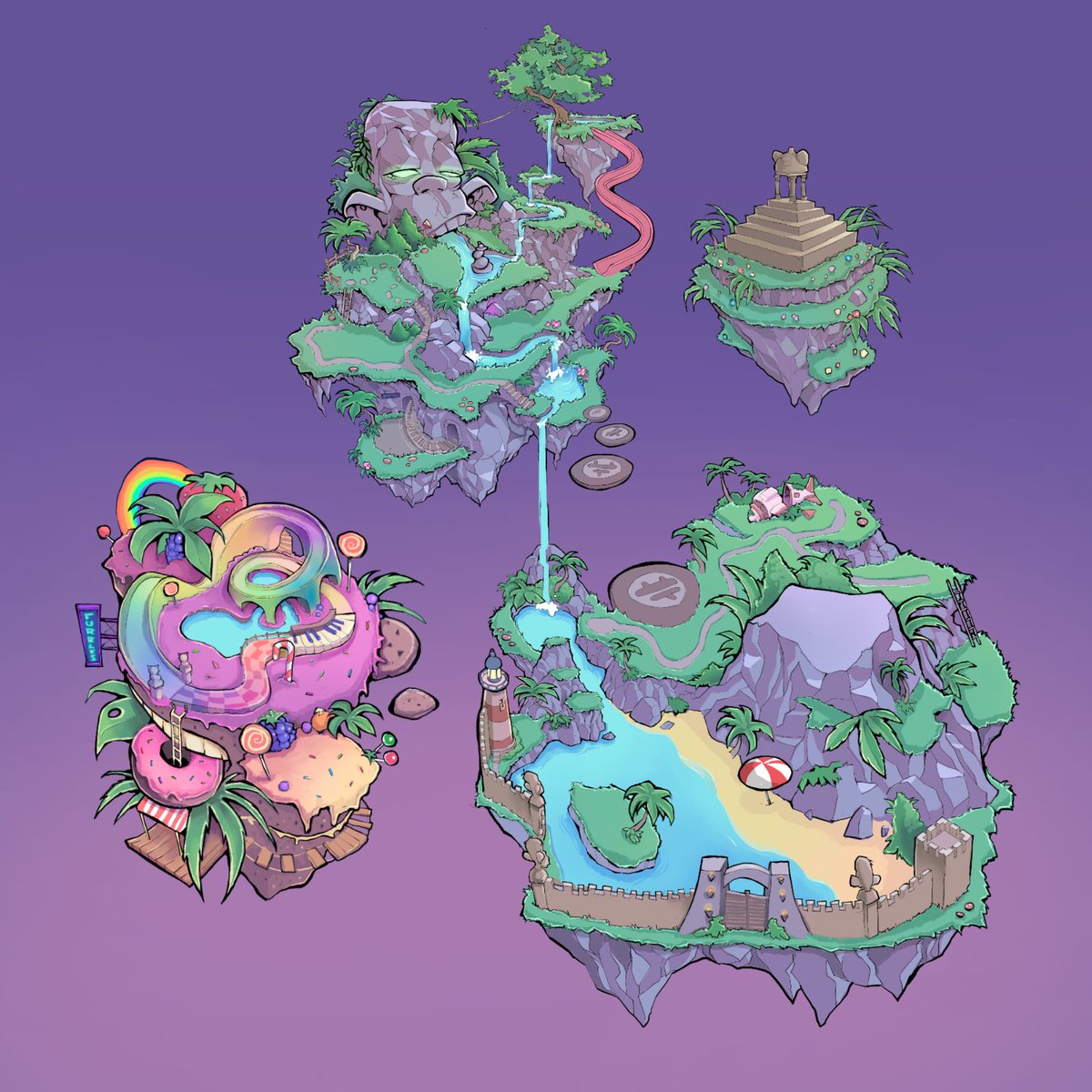 Sick to see all the mints! 

Don’t forget the Islands! Hold Apes to access different parts of it 👀

Unlocking the secret Elephant Mech Base is the real flex! 🐘🤖